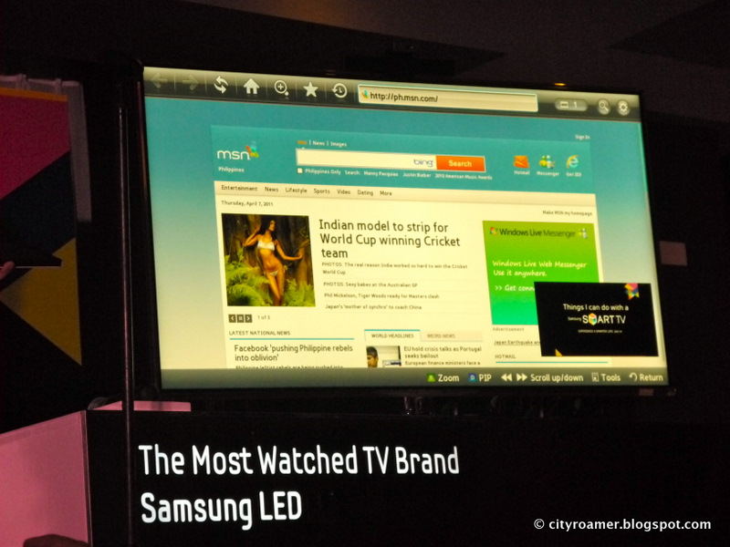 Surf through the Samsung SMART TV