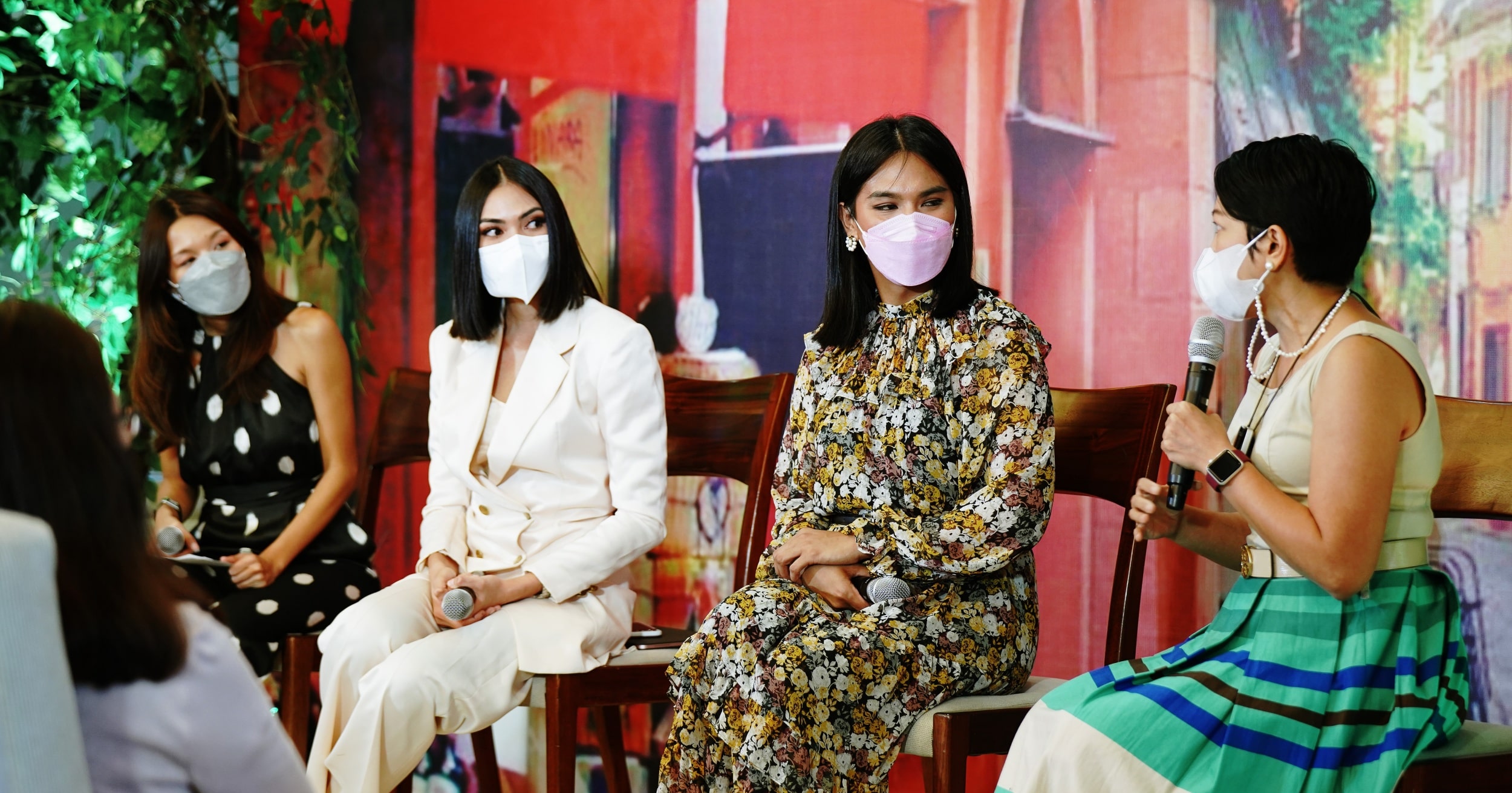 AXA Philippines Director for Human Capital Development Peachy Felix (rightmost) talks about how the company has long supported gender equality during its recent commemoration of the IDAHOBIT