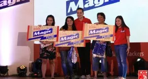 Raffle winners of Php10000 at the Magic Crackers Mobile App launch
