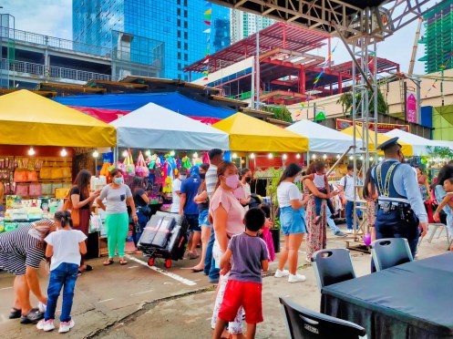 Merchandises on sale at the Greenhills Night Market Merchandises on sale at the Greenhills Night Market