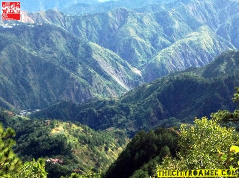 Overlooking the Cordillera Mountain Range from the peak of Mount Cabuyao