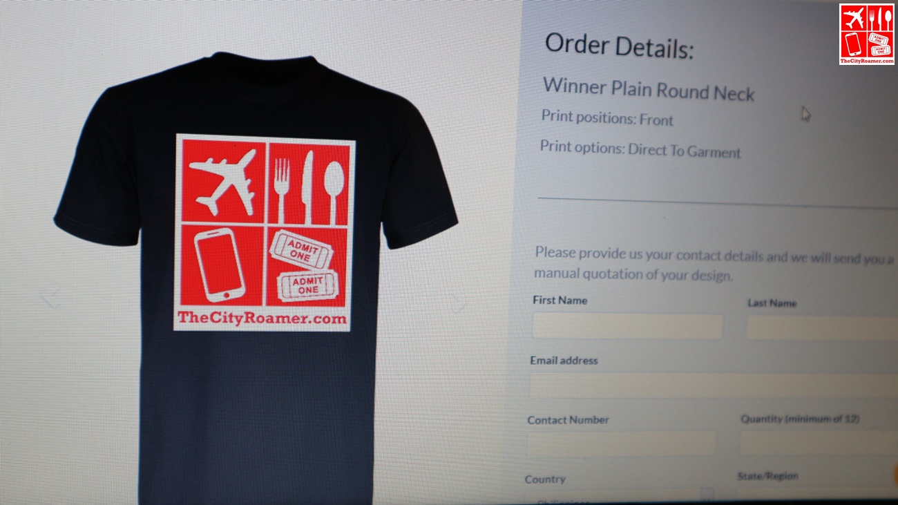 Customizing a shirt at CustomThread