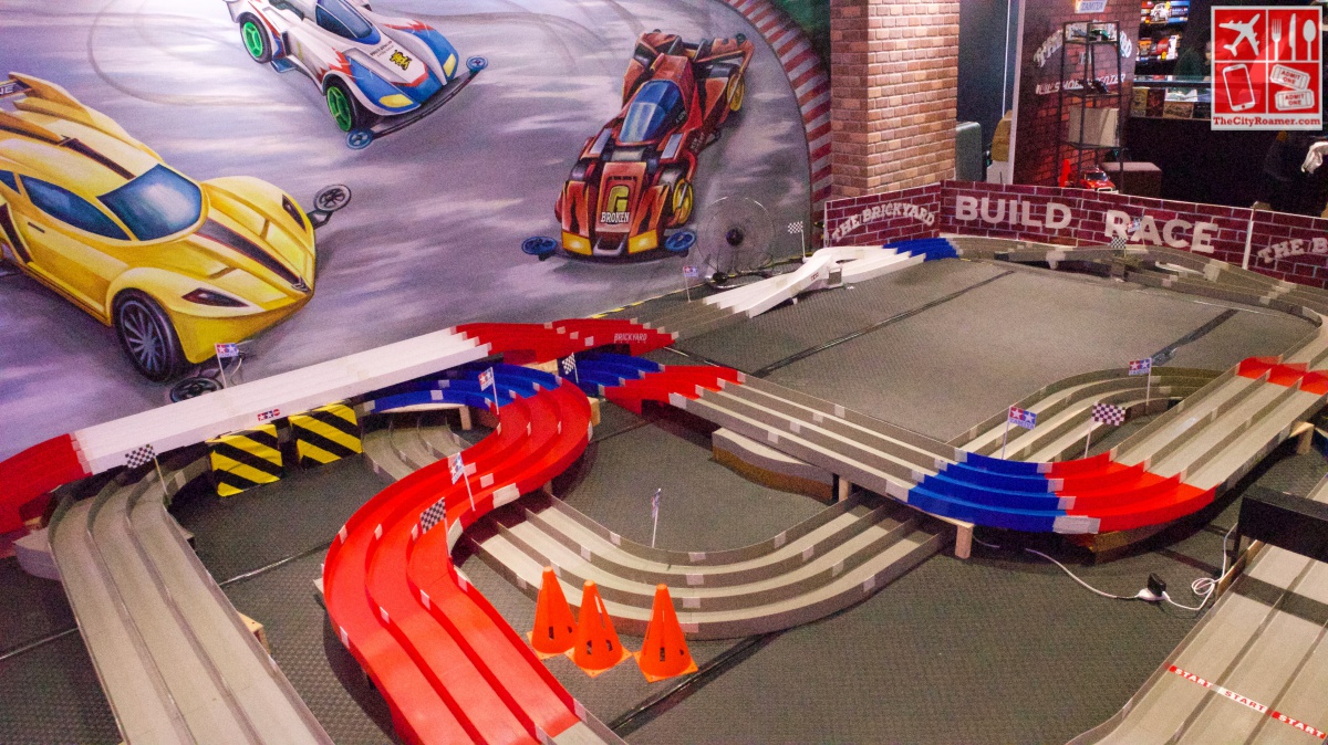 The racetrack at the bigger and better BrickYard in Glorietta 2