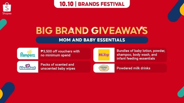 Big Brand Giveaways for moms and babies