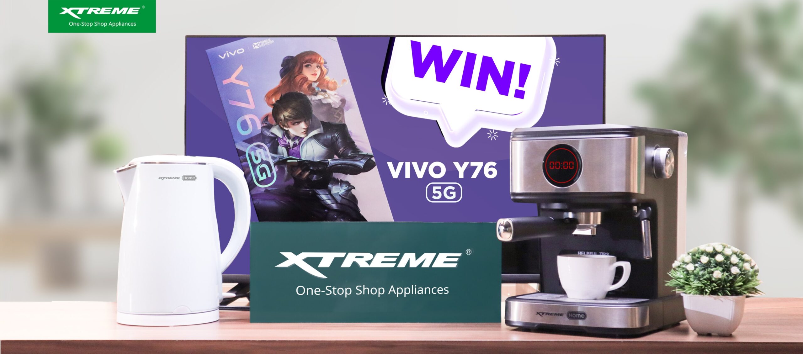 Win vivo Y76 when you shop at XTREME Appliances this Shopee 12.12 Big Christmas Sale Win vivo Y76 when you shop at XTREME Appliances this Shopee 12.12 Big Christmas Sale