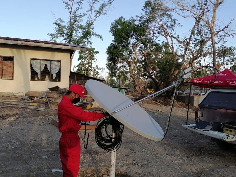 Cignal Connect satellite broadband installation in Palawan