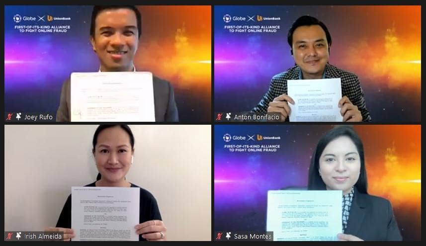 Globe and UnionBank Signed MOA Group for data sharing agreement