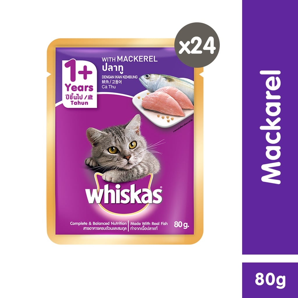 Treats for your furbabies - WHISKAS Cat Food Wet Pouch