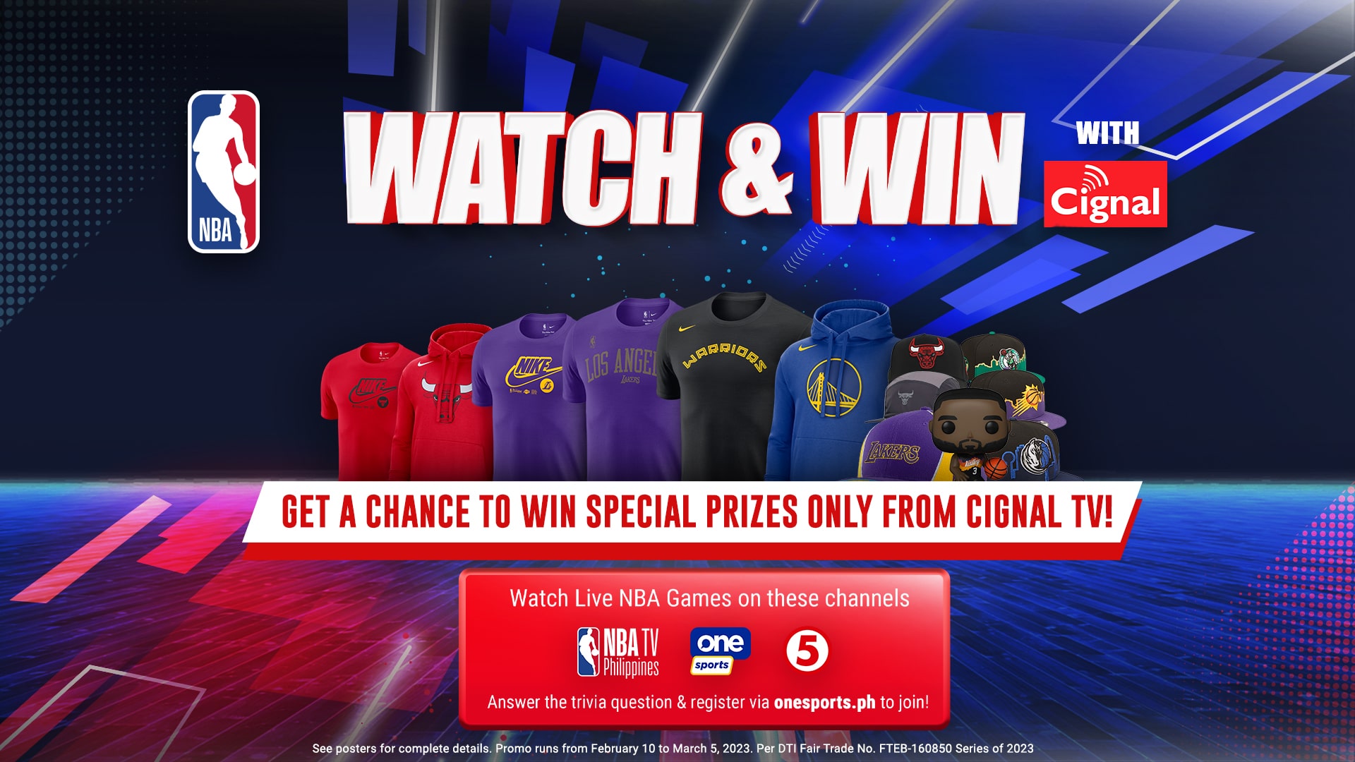 Get a Chance to Win NBA Merchandise with Cignal’s Watch and Win Promo Get a Chance to Win NBA Merchandise with Cignal's Watch and Win Promo